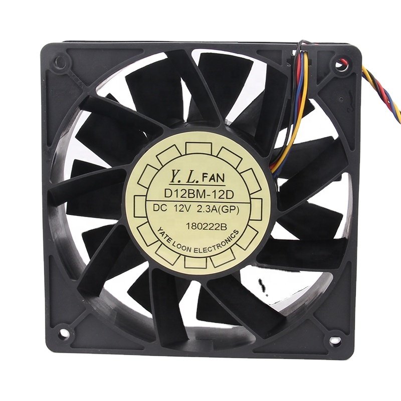 Original Yuelun 24V 48V DC12V 2.3A EC AC 120X120X38MM 12CM 12038 Large air Volume Ant S7 S9 T9+ Chassis D12BM-12D Cooling Fan